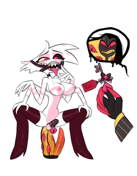 Rule 34 1boy 1futa Angel Dust Hazbin Hotel Arachnid Arthropod Bondage Breasts Chastity