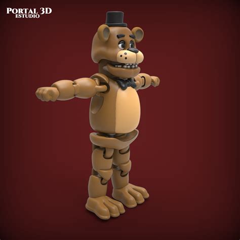 STL File FIVE NIGHTS AT FREDDY S PRINT IN PLACE WITHOUT SUPPORT 3D