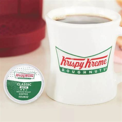 Krispy Kreme Classic Decaf Medium Roast Keurig K Cup Coffee Pods