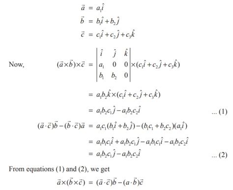 Vector Triple Product Definition Theorem Proof