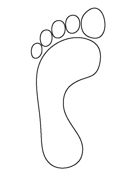 Printable Footprint Template