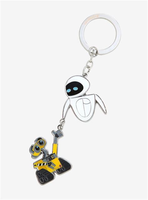 Loungefly Disney Pixar Wall E Holding Hands Enamel Keychain Boxlunch