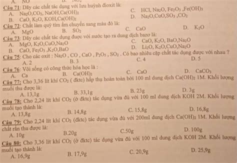 Dãy các chất tác dụng với lưu huỳnh đioxit là gì Tìm hiểu chi tiết và