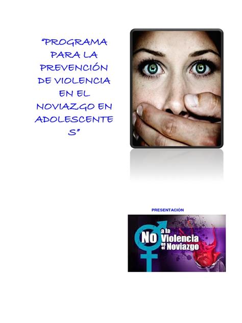 Programa Para La Prevención De Violencia En El Noviazgo En Adolescentes