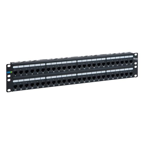 Cat6a Utp Patch Panel In 110 Type With 48 Ports And 2 Rms Icc