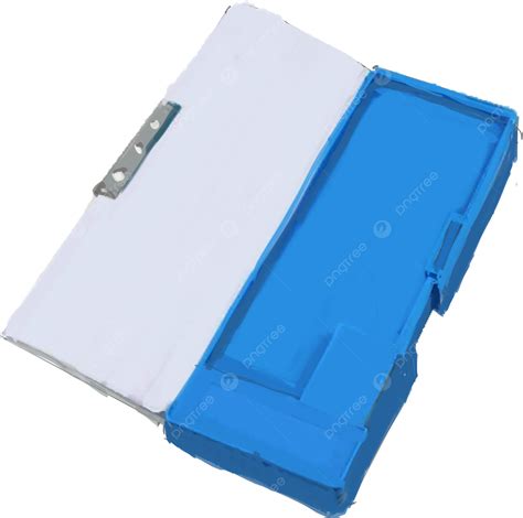 Caja De Papelería Azul Png Caja De Papelería Estuche De Lapices