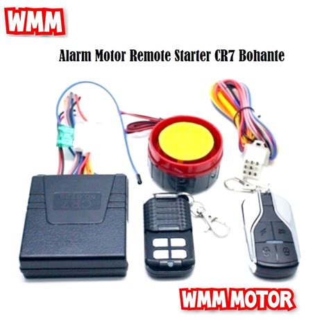 Jual Alarm Motor System Anti Maling Set Remote Starter Tss Bohante