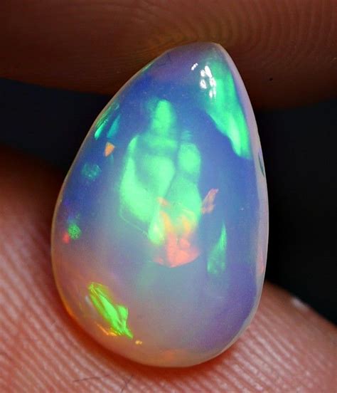 Wonderful Crystal Clear Perfect Neon Deluxe Flagstone Welo Opal