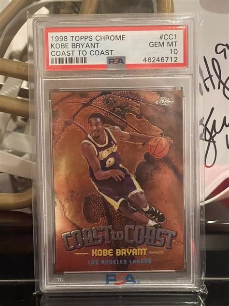 Kobe Bryant Topps Chrome Cc Coast To Coast Psa Price Guide