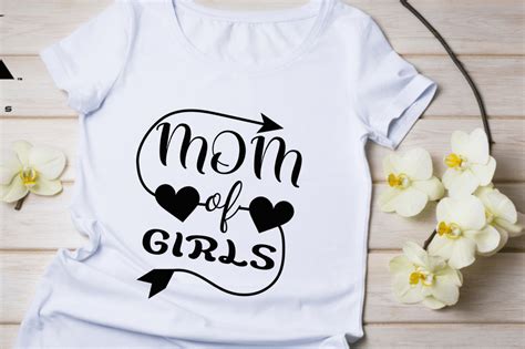 Mom Of Girls Svg T Shirt Design Graphic By Ujjal Mia · Creative Fabrica