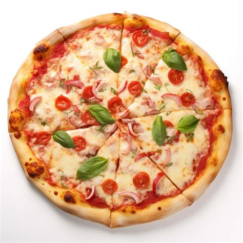 Premium AI Image | pizza white background