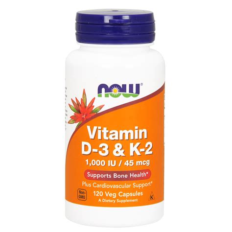 Vitamina D3 1000 iu K-2 45 mcg / Vitamin D-3 & K-2 1000 IU 45 mcg ...