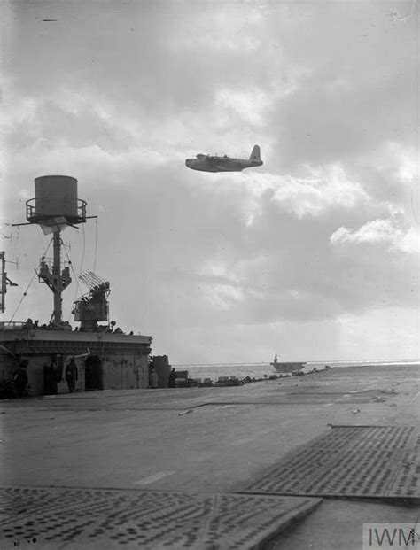 WITH THE FURIOUS AT SEA. APRIL 1944, ON BOARD THE AIRCRAFT CARRIER HMS ...