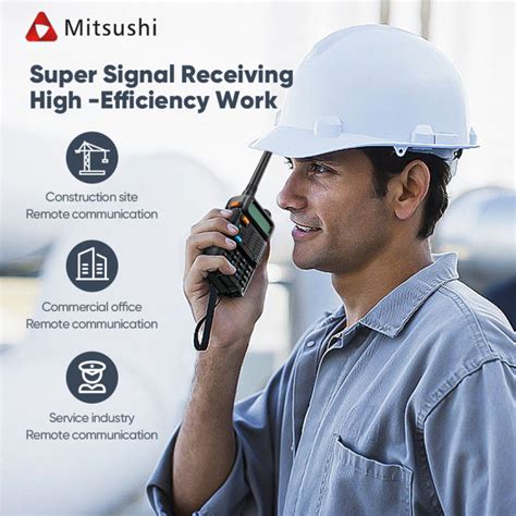 mitsushi ntc approved uv  dual band walkie talkie   radio ntc