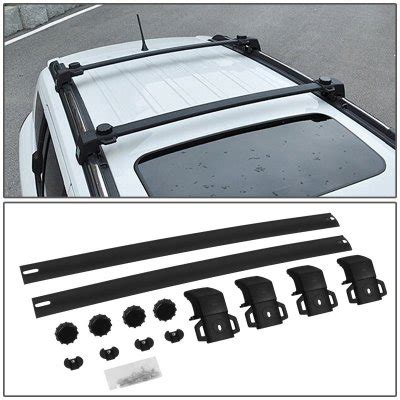 Jeep Compass 2011-2016 Black Aluminum Roof Rack Crossbars | A135YPQC262 ...