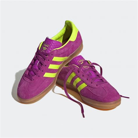 Adidas Originals Gazelle Indoor W Shock Purple Yellow Gum Hq