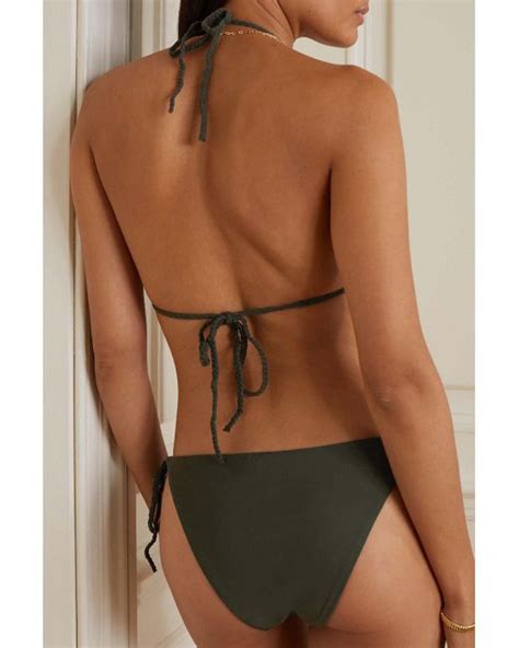 Tot Me Braided Low Rise Bikini Briefs In Green Lyst