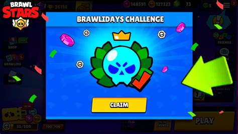 BRAWLIDAYS CHALLENGE FREE REWARDS Brawl Stars Quests YouTube