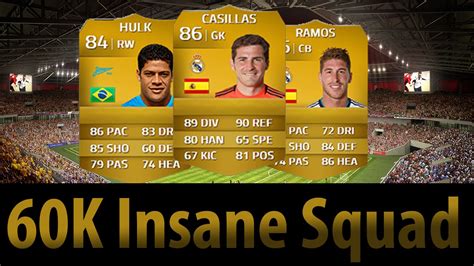 FIFA 14 L INSANE 60K SQUAD BUILDER YouTube