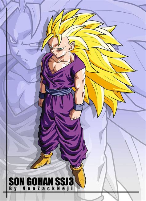 Son Gohan Cell Saga Ssj3 By Neozackneji On Deviantart Anime Dragon