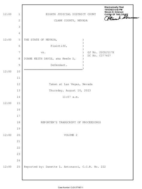 Fillable Online EIGHTH JUDICIAL DISTRICT COURT CLARK COUNTY Fax