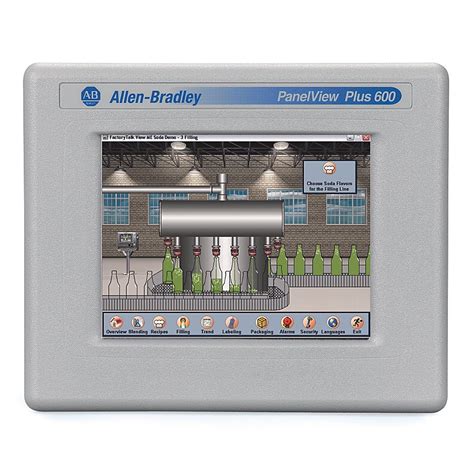 Allen Bradley HMI PanelView Plus 6 600 Terminal Model 2711P 400