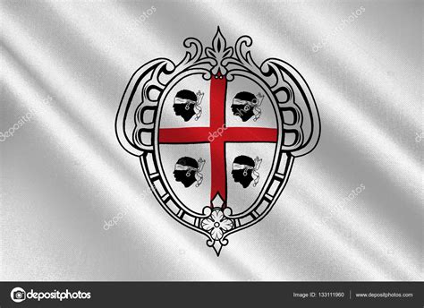 Flag Of Sardinia Italy — Stock Photo © 133111960