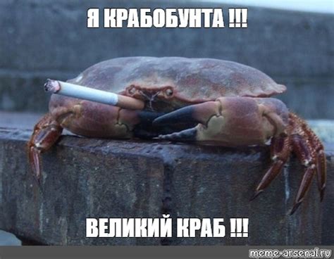 Meme: "Я КРАБОБУНТА !!! ВЕЛИКИЙ КРАБ !!!" - All Templates - Meme ...