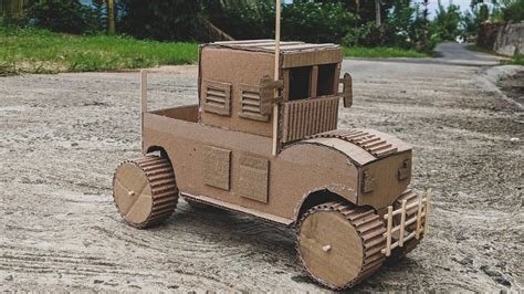 How To Make A Monster Truck Using Cardboard DIY Craft NAWA CRAFTS