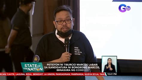 Petisyon Ni Tiburcio Marcos Laban Sa Kandidatura Ni Bongbong Marcos