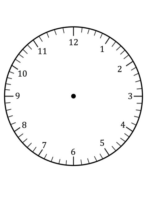 Downloadable Printable Clock Face Template Printable Word Calendar