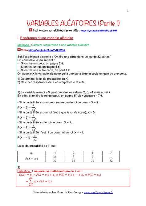 Solution Variables Al Atoires Partie Studypool