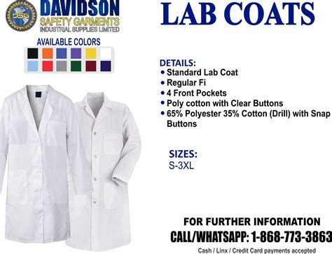 Lab Coat | Davidson Safety Garments