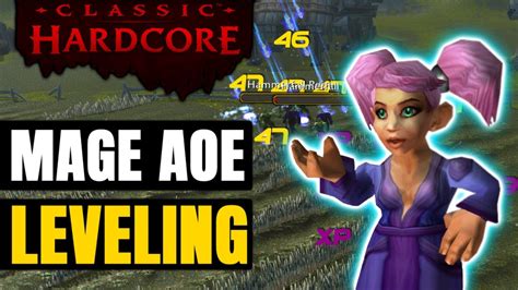 Hardcore Mage Aoe Leveling In Classic Wow Youtube