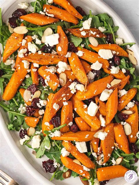 Roasted Carrot Salad {Easy Winter Salad} - Belly Full