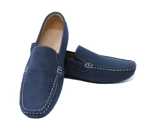 Mocassini Uomo Casual Eleganti Estivi Blu Scarpe Mans Shoes Espadrillas Barca