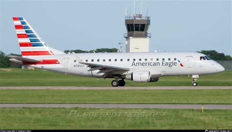 N St American Eagle Embraer Erj Lr Erj Lr Photo By