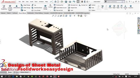 Solidworks Tutorial 172 Sheet Metal Tutorial Sheet Metal Design By