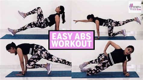 Workout For Abs At Home No Equipment Abs Workout Feminawithyou