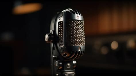 premium photo  microphone   number