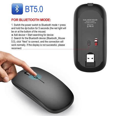 Bluetheels ratón inalámbrico para juegos Mouse inalámbrico recargable