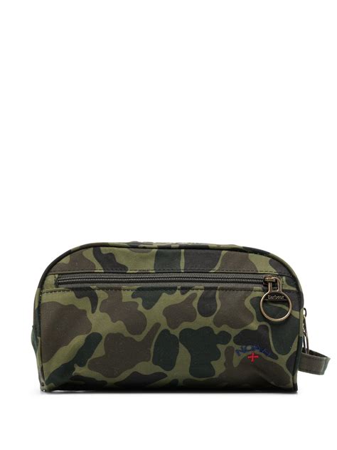 Barbour X Noah Camouflage Wash Bag In Green For Men Lyst