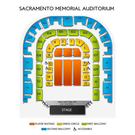 Sacramento Memorial Auditorium Seating Chart Vivid Seats