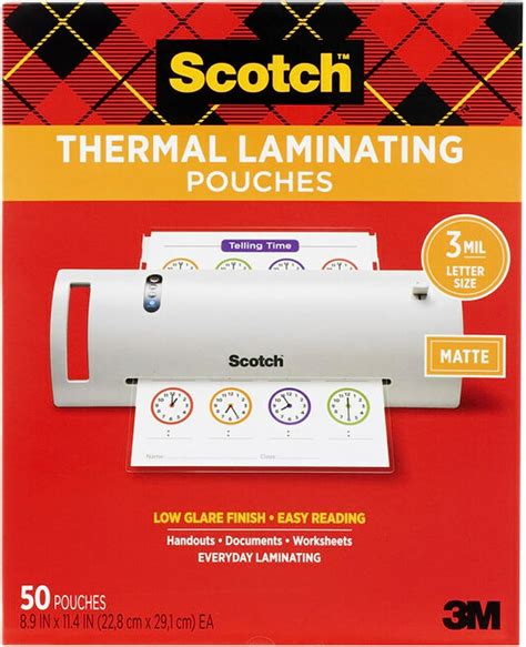 Amazon Scotch Thermal Laminating Pouches For Use With Thermal