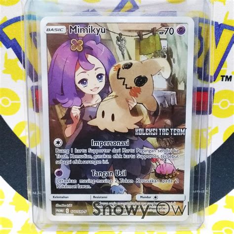 Jual Mimikyu Koleksi Tag Team Foil Promo Kartu Pokemon Tcg Indonesia