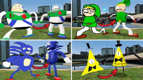 2d Vs 3d Sanic Clones Memes In Garrys Mod Youtube