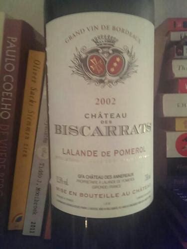 Ch Teau Des Biscarrats Lalande De Pomerol Vivino Us