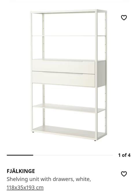 Ikea White Storage Display Cabinet Furniture And Home Living Furniture Shelves Cabinets