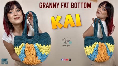 BORSA UNCINETTO KAI GRANNY FAT BOTTOM A SECCHIELLO Momiscrochet