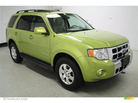 2012 Lime Squeeze Metallic Ford Escape Hybrid Limited 93440154 Photo 6 Car